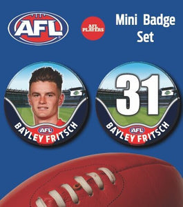 2021 AFL Melbourne Mini Player Badge Set - FRITSCH, Bayley