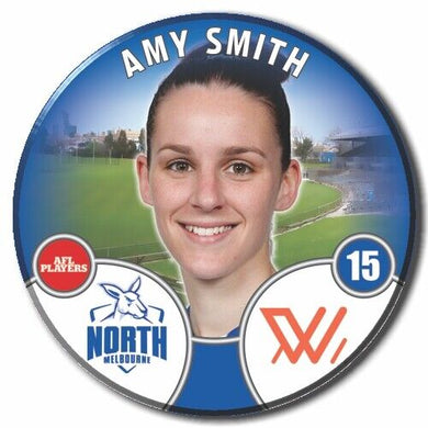 2022 AFLW North Melbourne Player Badge - SMITH, Amy
