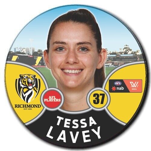 2021 AFLW Richmond Player Badge - LAVEY, Tessa