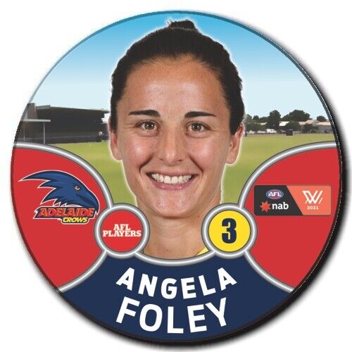 2021 AFLW Adelaide Player Badge - FOLEY, Angela