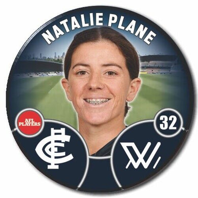 2022 AFLW Carlton Player Badge - PLANE, Natalie