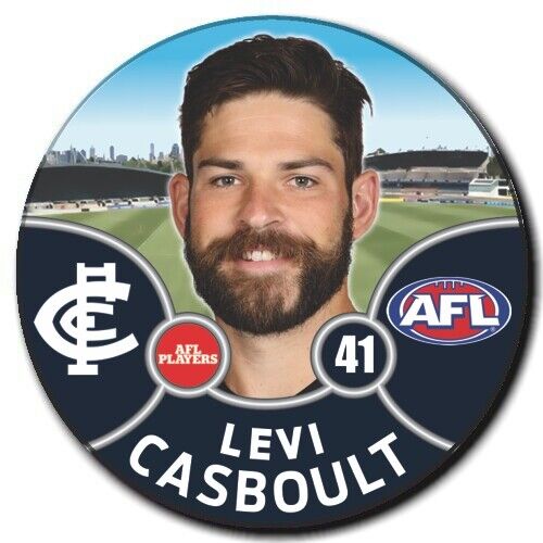2021 AFL Carlton Player Badge - CASBOULT, Levi