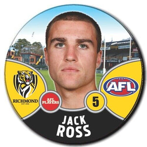 2021 AFL Richmond Player Badge - ROSS, Jack