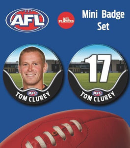 2021 AFL Port Adelaide Mini Player Badge Set - CLUREY, Tom