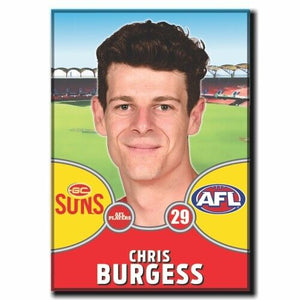 2021 AFL Gold Coast Player Magnet - BURGESS, Chris