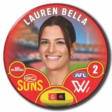AFLW S8 Gold Coast Suns Football Club - BELLA, Lauren
