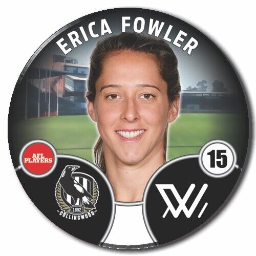 2022 AFLW Collingwood Player Badge - FOWLER, Erica