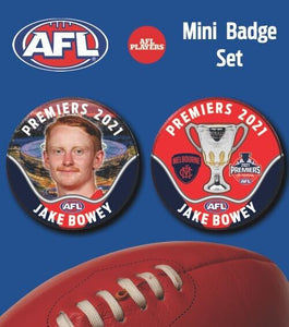 2021 AFL PREMIERS MINI BADGE SET - BOWEY, Jake