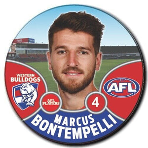 2021 AFL Western Bulldogs Player Badge - BONTEMPELLI, Marcus