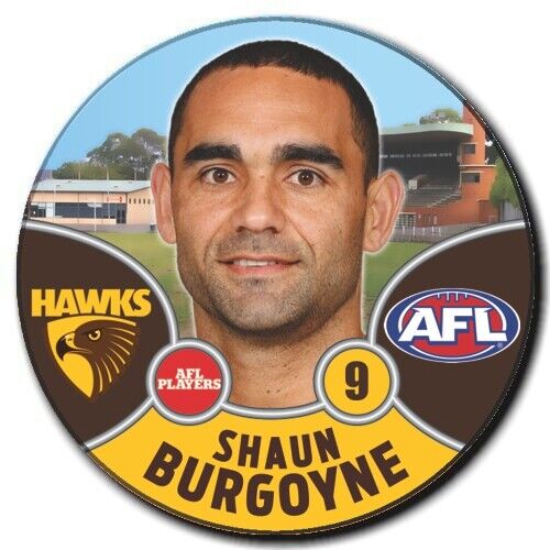 2021 AFL Hawthorn Player Badge - BURGOYNE, Shaun