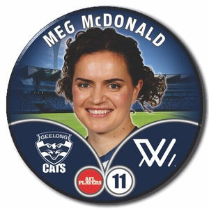 2023 AFLW S7 Geelong Player Badge - McDONALD, Meg