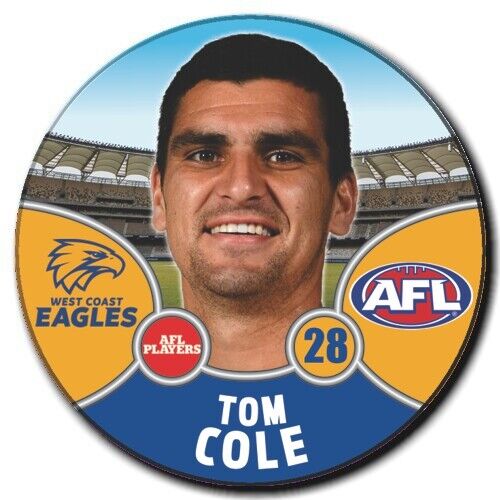 2021 AFL West Coast Eagles Player Badge - COLE, Tom