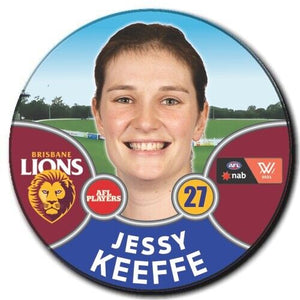 2021 AFLW Brisbane Player Badge - KEEFFE, Jessy