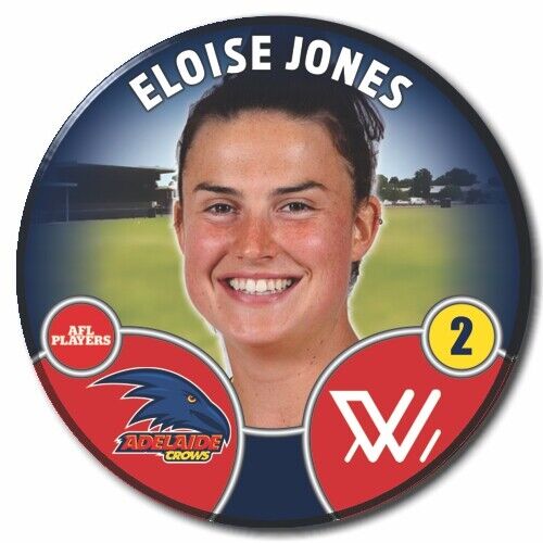 2022 AFLW Adelaide Player Badge - JONES, Eloise
