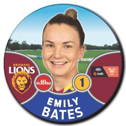 2021 AFLW Brisbane Player Badge - BATES, Emily
