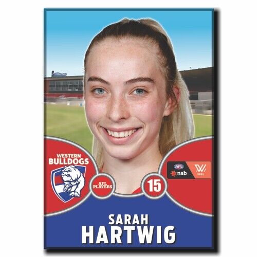 2021 AFLW Western Bulldogs Player Magnet - HARTWIG, Sarah