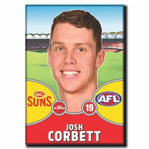 2021 AFL Gold Coast Player Magnet - CORBETT, Josh