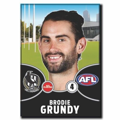 2021 AFL Collingwood Player Magnet - GRUNDY, Brodie