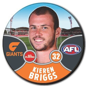 2021 AFL GWS Giants Player Badge - BRIGGS, Kieren