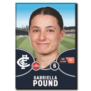 2021 AFLW Carlton Player Magnet - POUND, Gabriella