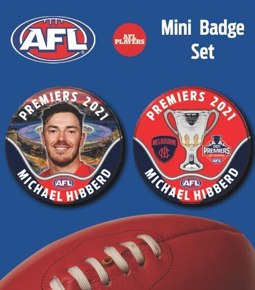 2021 AFL PREMIERS MINI BADGE SET - HIBBERD, Michael