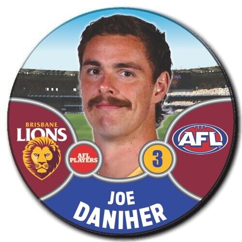 2021 AFL Brisbane Lions Player Badge - DANIHER, Joe