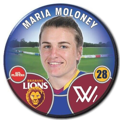 2022 AFLW Brisbane Player Badge - MOLONEY, Maria