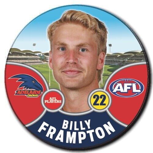 2021 AFL Adelaide Crows Player Badge - FRAMPTON, Billy