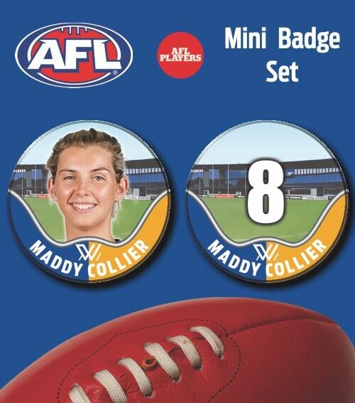 2021 AFLW West Coast Eagles Mini Player Badge Set - COLLIER, Maddy