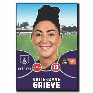 2021 AFLW Fremantle Player Magnet - GRIEVE, Katie-Jayne
