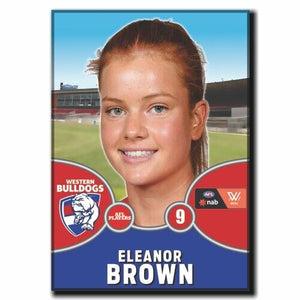 2021 AFLW Western Bulldogs Player Magnet - BROWN, Eleanor