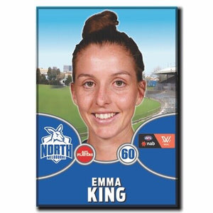 2021 AFLW North Melbourne Player Magnet - KING, Emma
