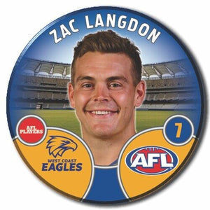 2022 AFL West Coast Eagles - LANGDON, Zac