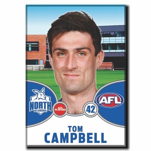 2021 AFL North Melbourne Player Magnet - CAMPBELL, Tom