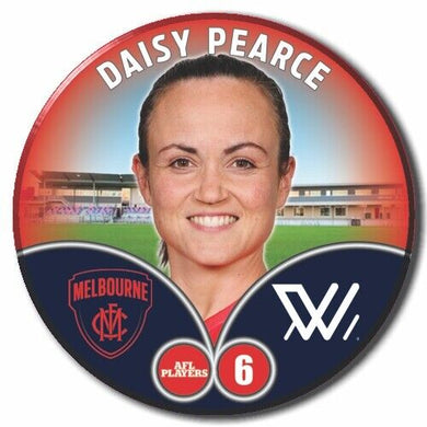 2023 AFLW S7 Melbourne Player Badge - PEARCE, Daisy