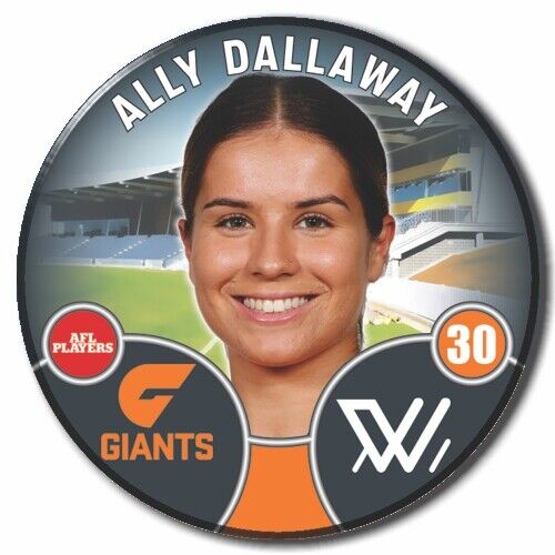 2022 AFLW GWS Player Badge - DALLAWAY, Ally