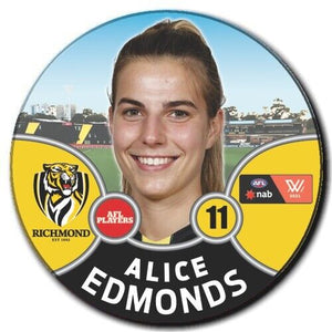 2021 AFLW Richmond Player Badge - EDMONDS, Alice