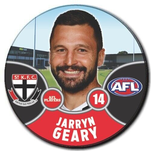 2021 AFL St Kilda Player Badge - GEARY, Jarryn