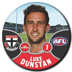 2021 AFL St Kilda Player Badge - DUNSTAN, Luke