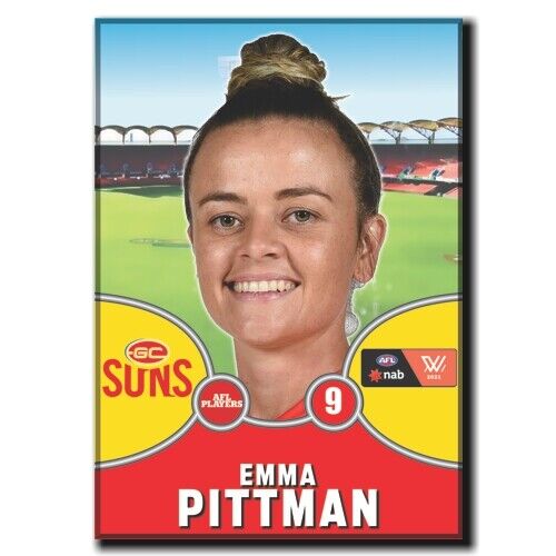 2021 AFLW Gold Coast Suns Player Magnet - PITTMAN, Emma