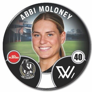 2022 AFLW Collingwood Player Badge - MOLONEY, Abbi