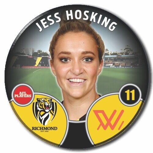2022 AFLW Richmond Player Badge - HOSKING, Jess