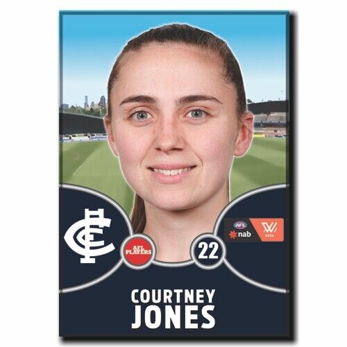 2021 AFLW Carlton Player Magnet - JONES, Courtney