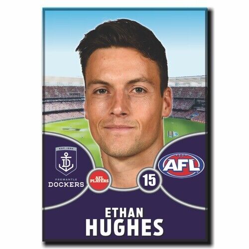 2021 AFL Fremantle Dockers Player Magnet - HUGHES, Ethan