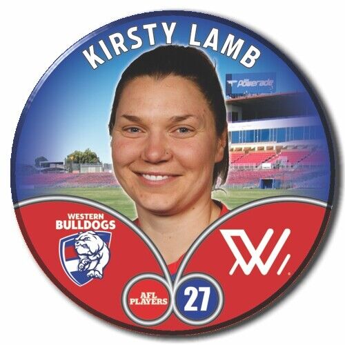 2023 AFLW S7 Western Bulldogs Player Badge - LAMB, Kirsty