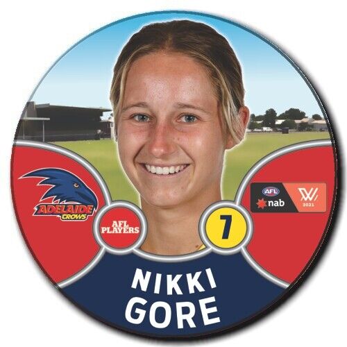 2021 AFLW Adelaide Player Badge - GORE, Nikki
