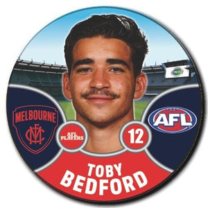 2021 AFL Melbourne Player Badge - BEDFORD, Toby