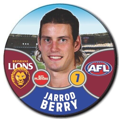 2021 AFL Brisbane Lions Player Badge - BERRY, Jarrod