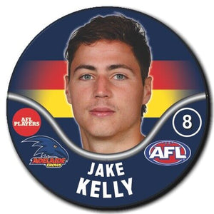 2019 AFL Adelaide Crows Player Badge - KELLY, Jake
