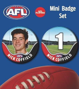 2021 AFL St Kilda Mini Player Badge Set - COFFIELD, Nick